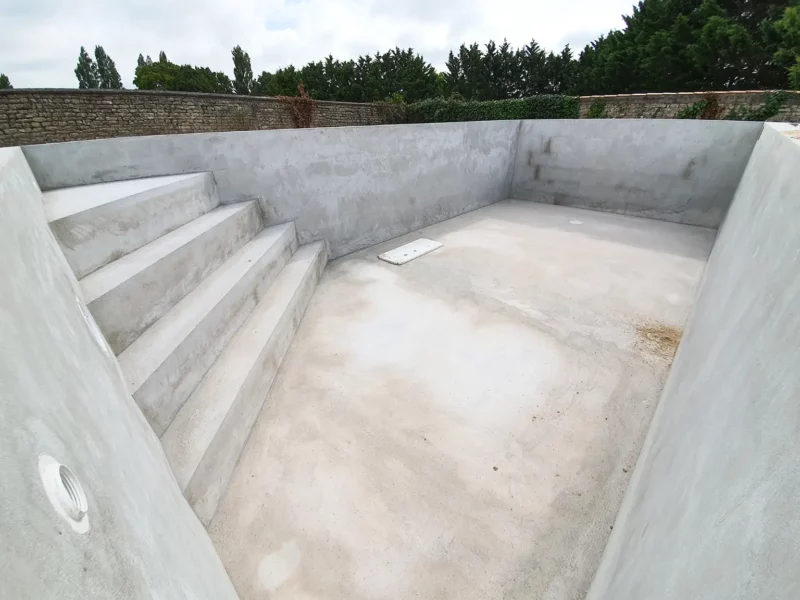 Structure beton sauna - Construction La Rochelle